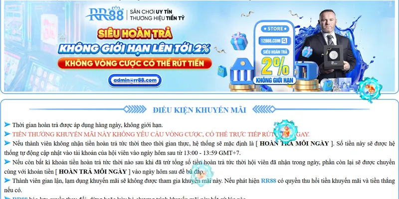 RR88 🏆 Link Trang Chủ RR88.COM Vuýp 🎉 Đăng Ký Thưởng +88K 29 Khuyến mãi RR88 hoàn trả tức thì 2%